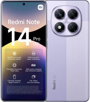 Xiaomi Redmi Note 14 Pro 12+512GB 6.67" 5G Lavender Purple EU