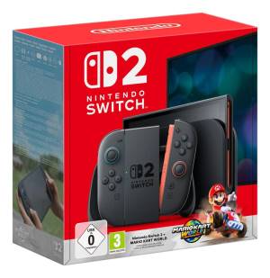 Switch 2 Console Black + Mario Kart World